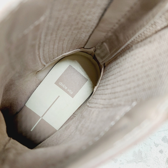 New Dolce Vita Martey H2O Taupe Suede Boots A633 - Picture 10 of 12